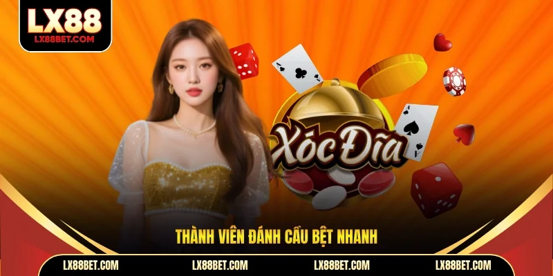 Thành viên đánh cầu bệt nhanh